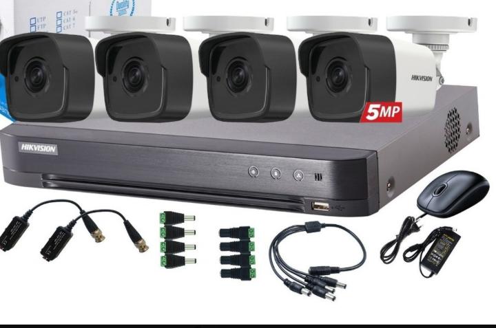 Kit de Videovigilancia (CCTV) Hikvision de 4 Cámaras 5MP